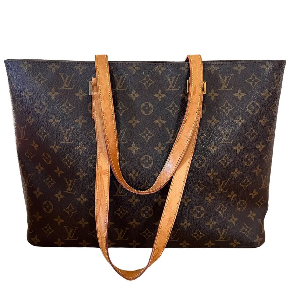 Authentic Louis Vuitton Shoulder Bag Luco Monogram Used LV Handbag Vintage